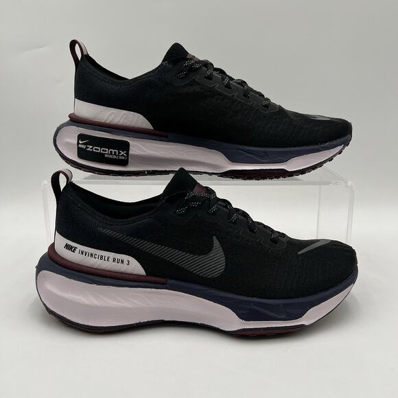 NIB Nike | ZoomX Invincible Run FK 3 Running Shoes | Black/Maroon | Size 10W - Picture 1 of 5